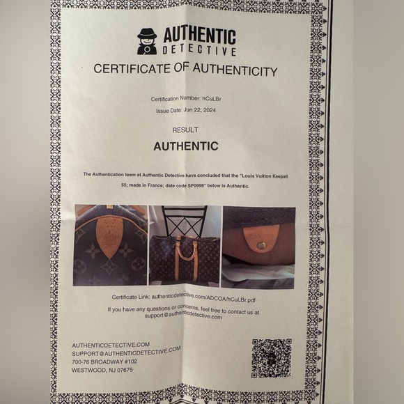 Large Louis Vuitton keepall.❤️With COA, GREAT Condition. 1 callout (see picture) - Picture 12 of 13